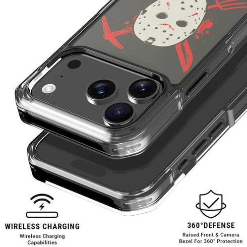 Warner Bros Friday the 13th Jason Voorhees Mask iPhone 18 Pro Clear Case