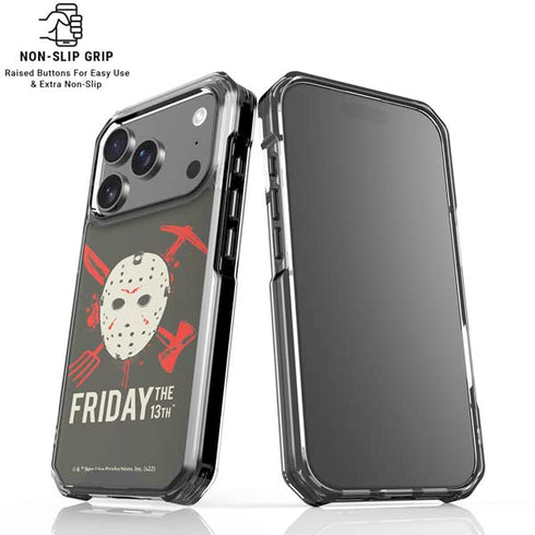 Warner Bros Friday the 13th Jason Voorhees Mask iPhone 18 Pro Clear Case
