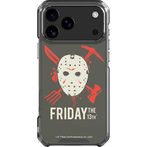 Warner Bros Friday the 13th Jason Voorhees Mask iPhone 18 Pro Max Clear Case