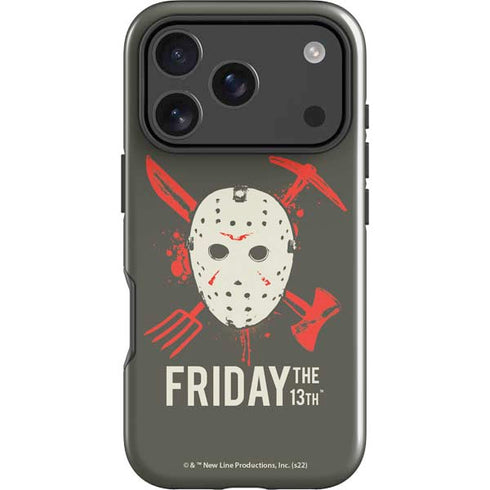 Warner Bros Friday the 13th Jason Voorhees Mask iPhone 18 Pro Max Impact Case