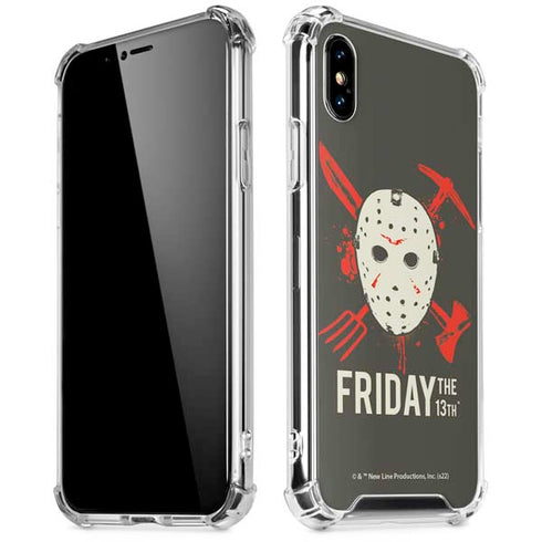 Warner Bros Friday the 13th Jason Voorhees Mask iPhone X/XS Clear Case