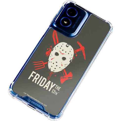 Warner Bros Friday the 13th Jason Voorhees Mask Moto G 5G (2024) Clear Case