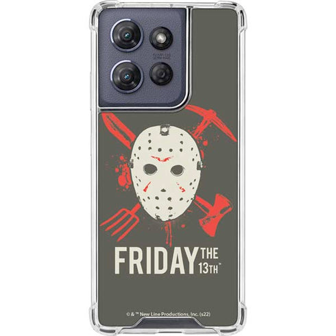 Warner Bros Friday the 13th Jason Voorhees Mask Moto G Play 5G (2025) Clear Case