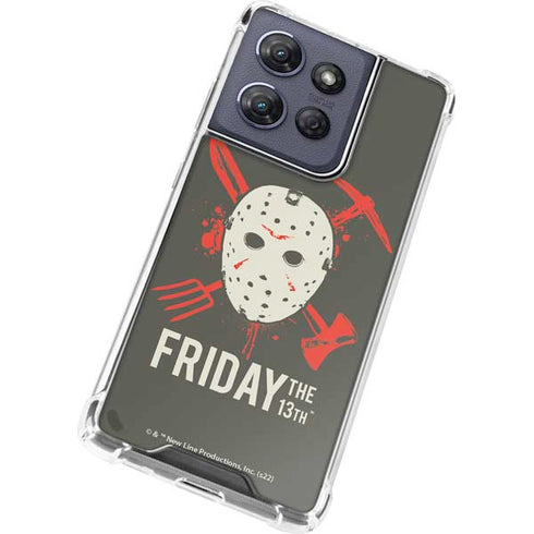 Warner Bros Friday the 13th Jason Voorhees Mask Moto G Power 5G (2025) Clear Case