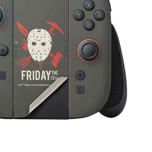 Warner Bros Friday the 13th Jason Voorhees Mask Nintendo Switch 2 (2025) Joy-Con Controller Skin