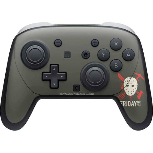 Warner Bros Friday the 13th Jason Voorhees Mask Nintendo Switch 2 (2025) Pro Controller Skin