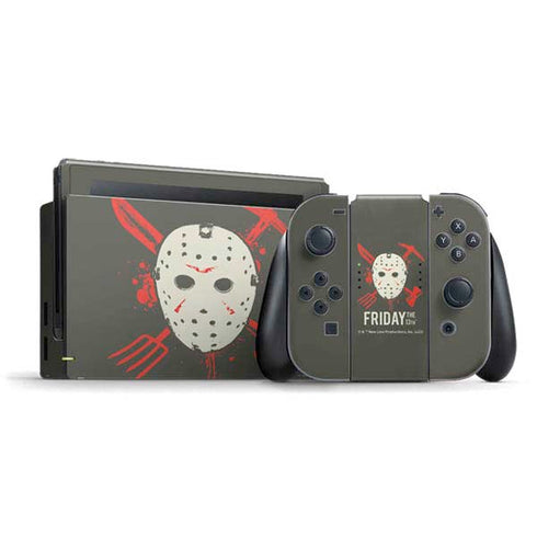 Warner Bros Friday the 13th Jason Voorhees Mask Nintendo Skins