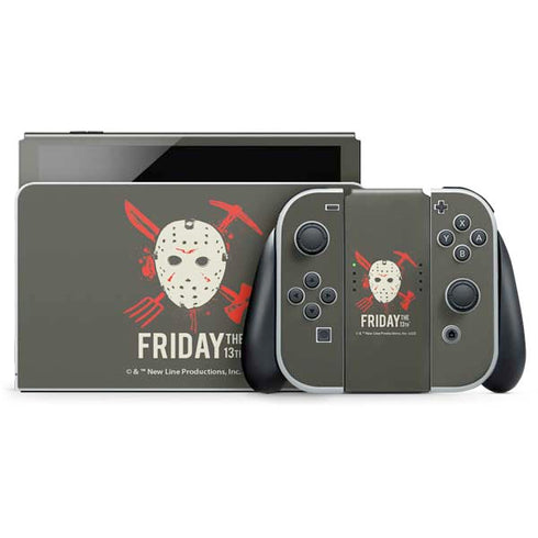 Warner Bros Friday the 13th Jason Voorhees Mask Nintendo Skins