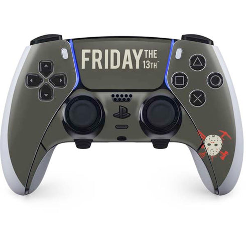 Warner Bros Friday the 13th Jason Voorhees Mask PS5 DualSense Edge Pro Controller Skin