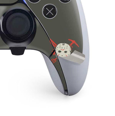 Warner Bros Friday the 13th Jason Voorhees Mask PS5 DualSense Edge Pro Controller Skin