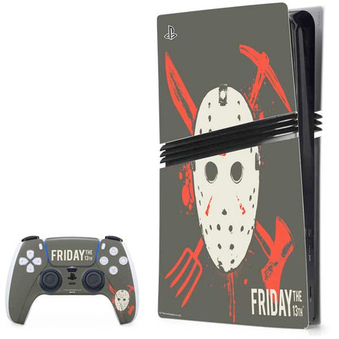 Warner Bros Friday the 13th Jason Voorhees Mask PS5 Pro Bundle Skin