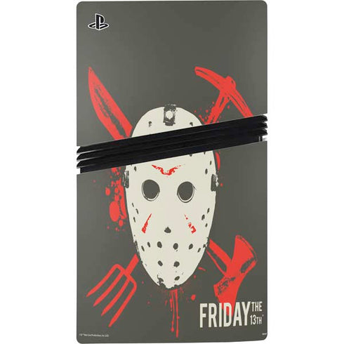 Warner Bros Friday the 13th Jason Voorhees Mask PS5 Pro Console Skin