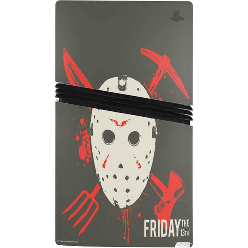 Warner Bros Friday the 13th Jason Voorhees Mask PS5 Pro Console Skin