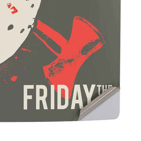 Warner Bros Friday the 13th Jason Voorhees Mask PS5 Pro Disk Console Skin