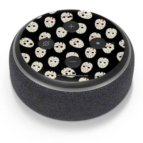 Warner Bros Friday the 13th Jason Voorhees Pattern Amazon Echo Dot Skin