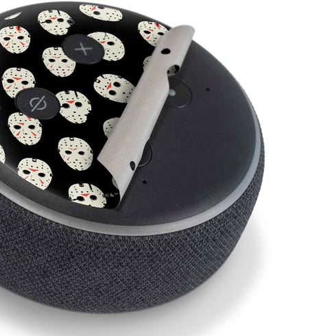 Warner Bros Friday the 13th Jason Voorhees Pattern Amazon Echo Dot Skin