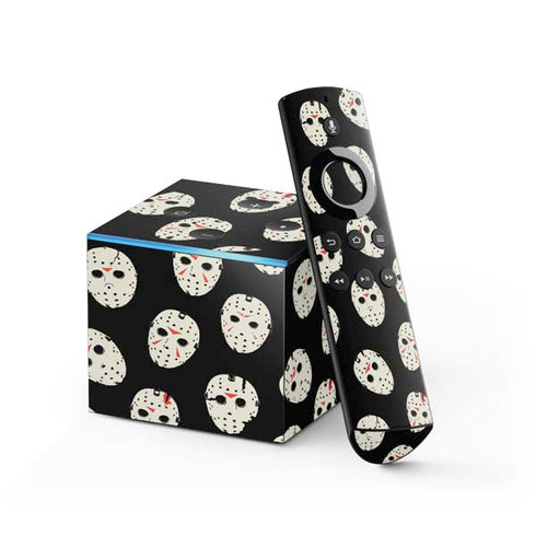 Warner Bros Friday the 13th Jason Voorhees Pattern Fire TV Cube Skin