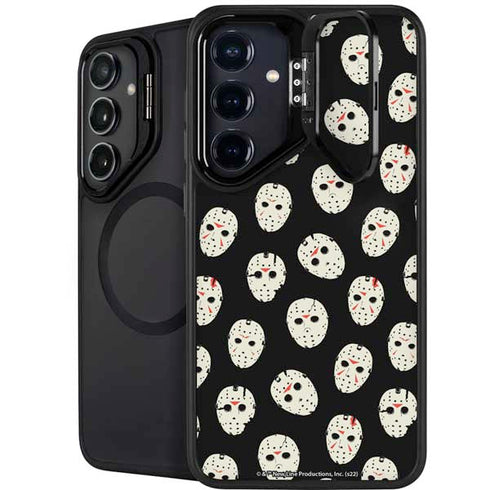 Warner Bros Friday the 13th Jason Voorhees Pattern Galaxy S25 Plus Kickstand Case
