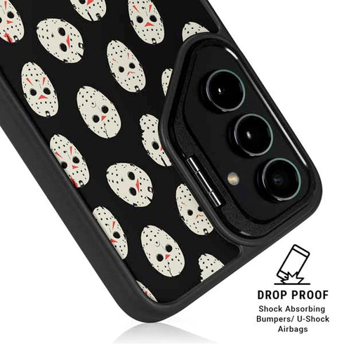 Warner Bros Friday the 13th Jason Voorhees Pattern Galaxy S24 Plus Kickstand Case