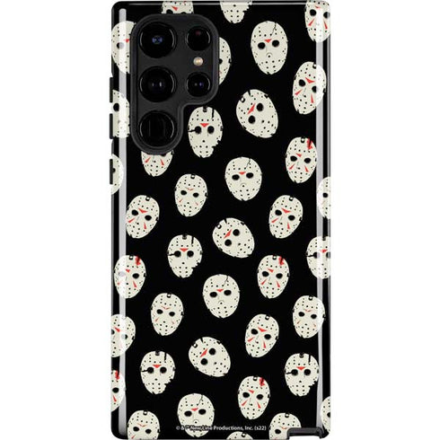Warner Bros Friday the 13th Jason Voorhees Pattern Galaxy S25 Ultra Impact Case