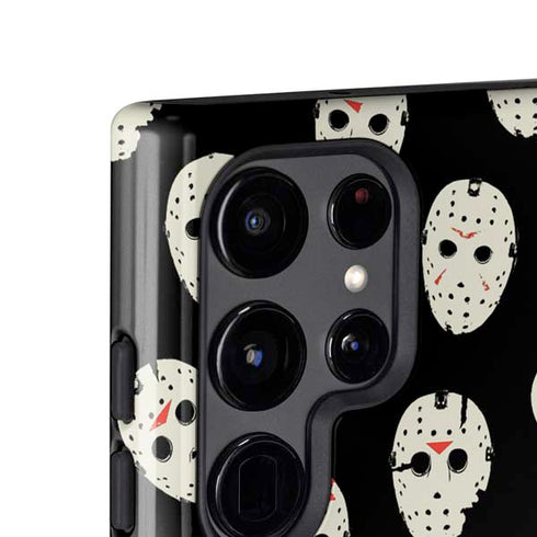 Warner Bros Friday the 13th Jason Voorhees Pattern Galaxy S25 Ultra Impact Case
