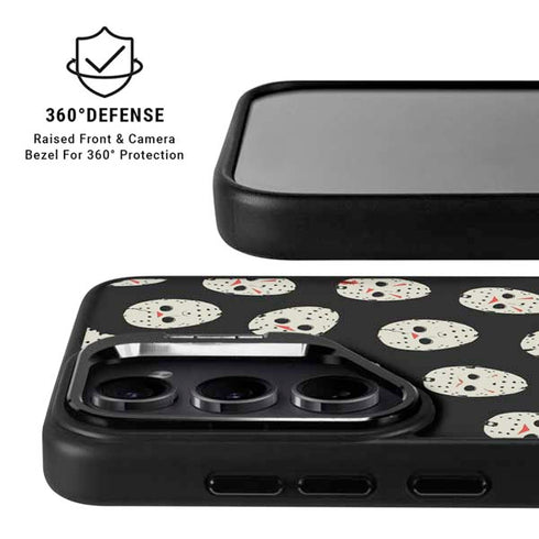 Warner Bros Friday the 13th Jason Voorhees Pattern Galaxy S25 Ultra Kickstand Case