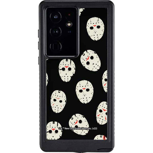 Warner Bros Friday the 13th Jason Voorhees Pattern Galaxy S24 Ultra Waterproof Case