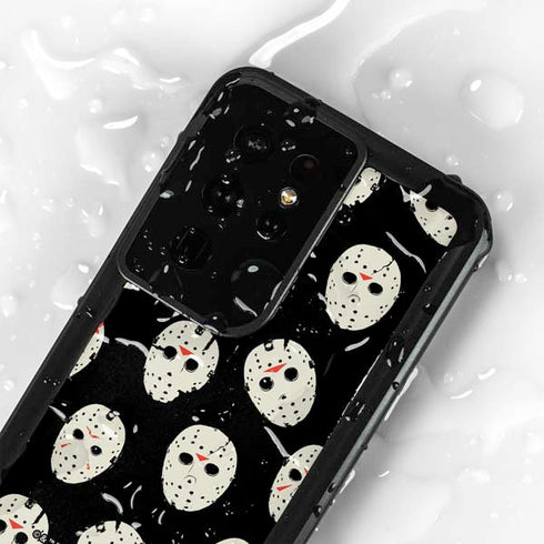 Warner Bros Friday the 13th Jason Voorhees Pattern Galaxy S24 Ultra Waterproof Case