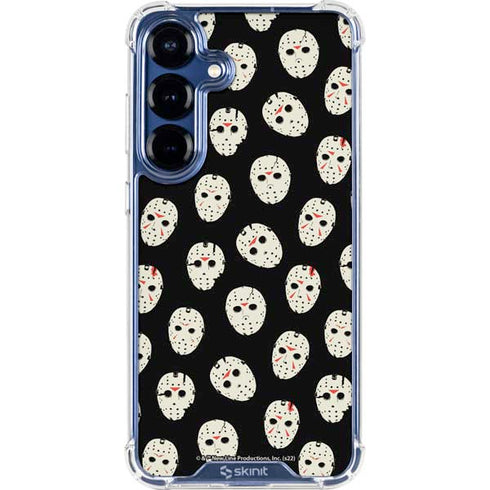 Warner Bros Friday the 13th Jason Voorhees Pattern Galaxy S25 FE Clear Case