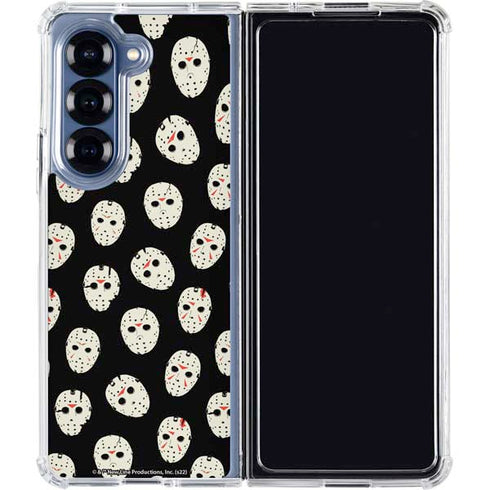 Warner Bros Friday the 13th Jason Voorhees Pattern Galaxy Z Fold6 Clear Case