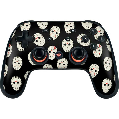 Warner Bros Friday the 13th Jason Voorhees Pattern Google Stadia Controller Skin