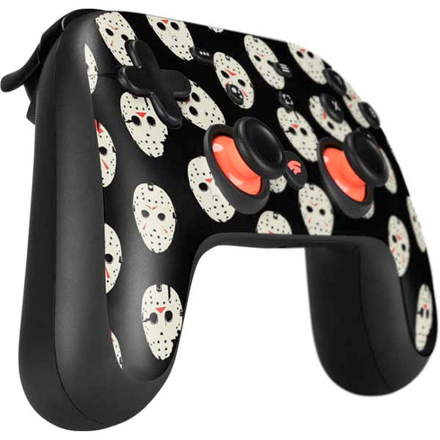 Warner Bros Friday the 13th Jason Voorhees Pattern Google Stadia Controller Skin