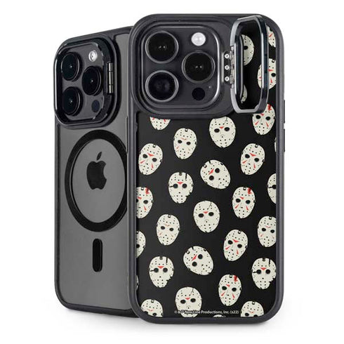 Warner Bros Friday the 13th Jason Voorhees Pattern iPhone 14 Pro Max Kickstand Case