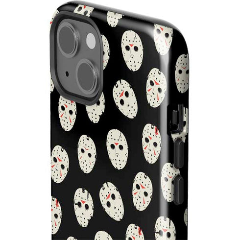 Warner Bros Friday the 13th Jason Voorhees Pattern iPhone 15 Impact Case