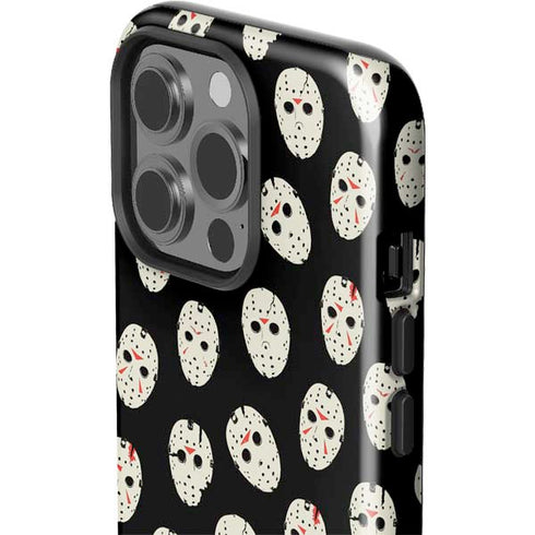 Warner Bros Friday the 13th Jason Voorhees Pattern iPhone 15 Pro Impact Case