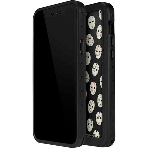 Warner Bros Friday the 13th Jason Voorhees Pattern iPhone 15 Pro Waterproof Case