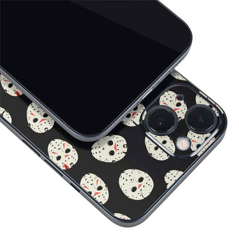 Warner Bros Friday the 13th Jason Voorhees Pattern iPhone 15 Skin