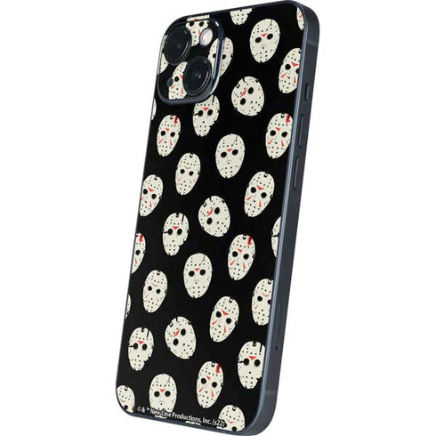 Warner Bros Friday the 13th Jason Voorhees Pattern iPhone 15 Skin