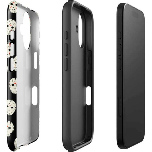Warner Bros Friday the 13th Jason Voorhees Pattern iPhone 16 Impact Case