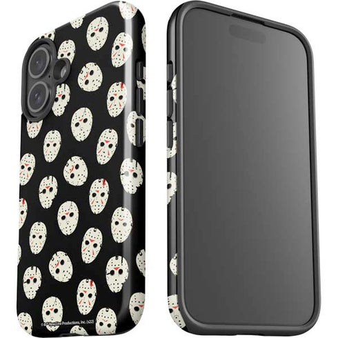 Warner Bros Friday the 13th Jason Voorhees Pattern iPhone 16 Impact Case