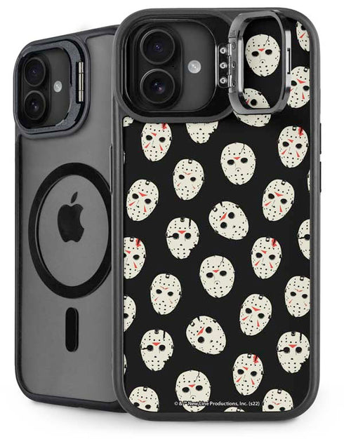 Warner Bros Friday the 13th Jason Voorhees Pattern iPhone 16 Kickstand Case
