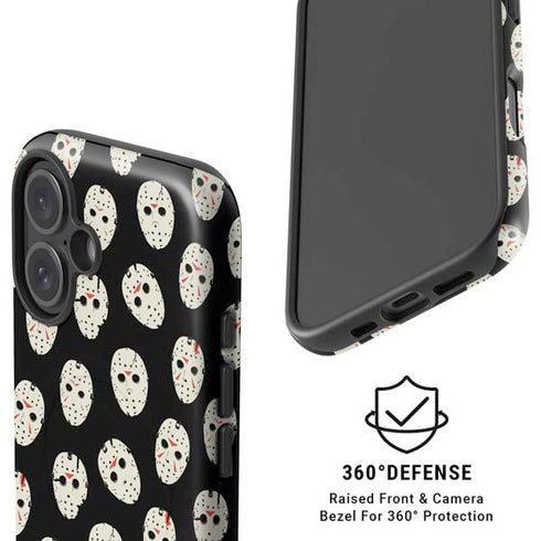 Warner Bros Friday the 13th Jason Voorhees Pattern iPhone 16 Magsafe Impact Case