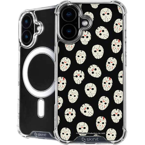 Warner Bros Friday the 13th Jason Voorhees Pattern iPhone 16 Plus MagSafe Case