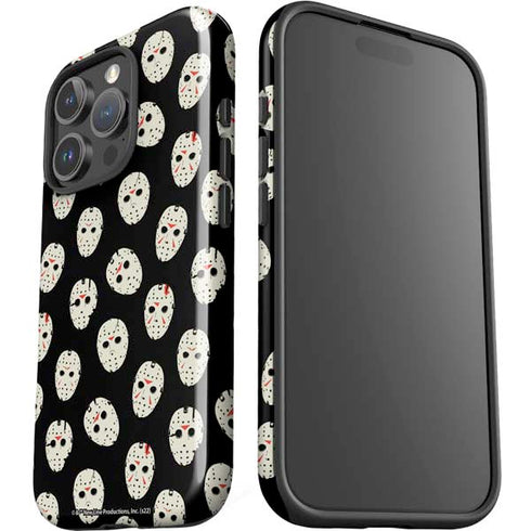 Warner Bros Friday the 13th Jason Voorhees Pattern iPhone 16 Pro Impact Case