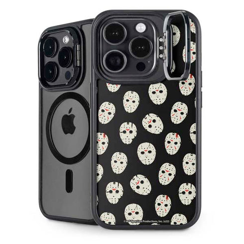 Warner Bros Friday the 13th Jason Voorhees Pattern iPhone 16 Pro Kickstand Case