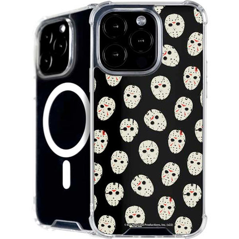Warner Bros Friday the 13th Jason Voorhees Pattern iPhone 16 Pro Max MagSafe Case