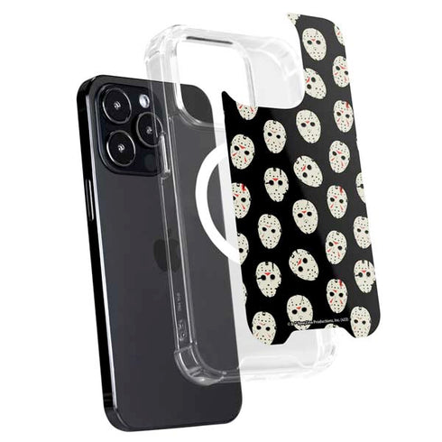 Warner Bros Friday the 13th Jason Voorhees Pattern iPhone 16 Pro Max MagSafe Case