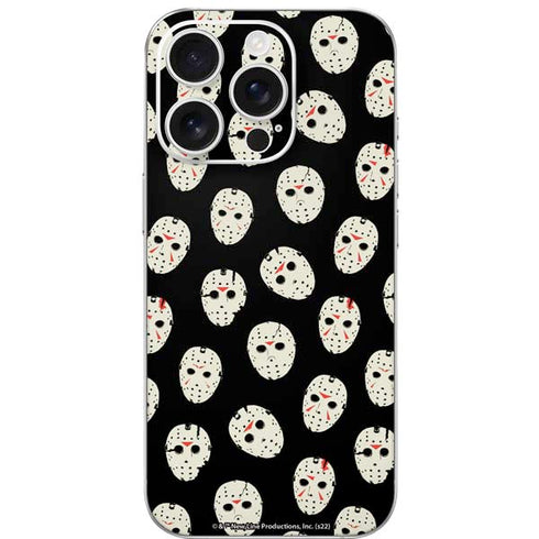 Warner Bros Friday the 13th Jason Voorhees Pattern iPhone 16 Pro Skin
