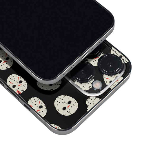Warner Bros Friday the 13th Jason Voorhees Pattern iPhone 16 Pro Skin