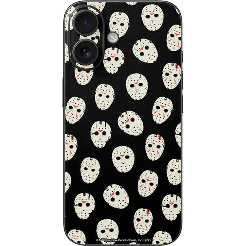 Warner Bros Friday the 13th Jason Voorhees Pattern iPhone 16 Skin